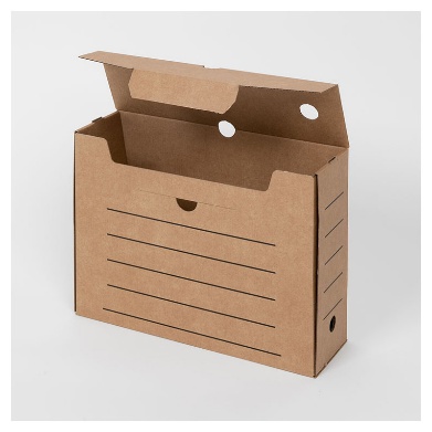 Boîte archive en carton brun avec dos de dix centimètres