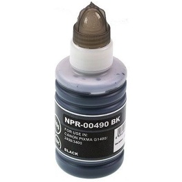Bouteille d’encre noire compatible avec la référence Canon GI-490