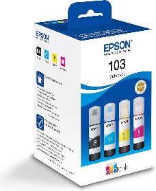 Coffret d’encres Epson EcoTank 103 cyan, magenta et jaune