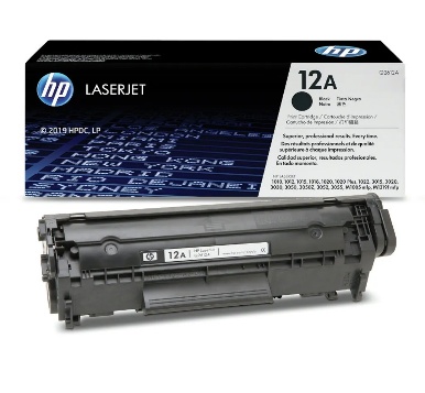 Cartouche de toner noir HP 12A Q2612A avec son emballage