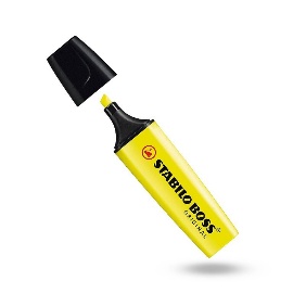 Surligneur jaune STABILO BOSS ORIGINAL